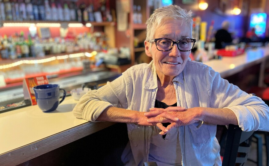 Teri Picerno owns Grumpy's Bar, a longtime popular watering hole in downtown Kemmerer.