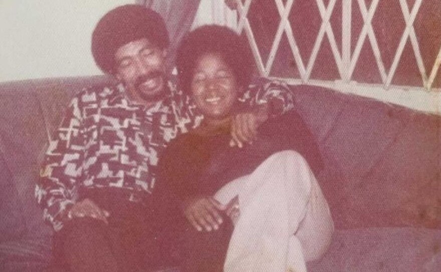 Suley's parents in Washington Heights, Manhattan, 1975.