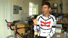 Mike Wilson of San Diego is a rookie contestant in the Race Across America.