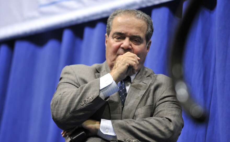 The morning after an incident shut down a major subway line in Washington, D.C., traffic snafus made lots of drivers late, including Justice Antonin Scalia, pictured in 2013.