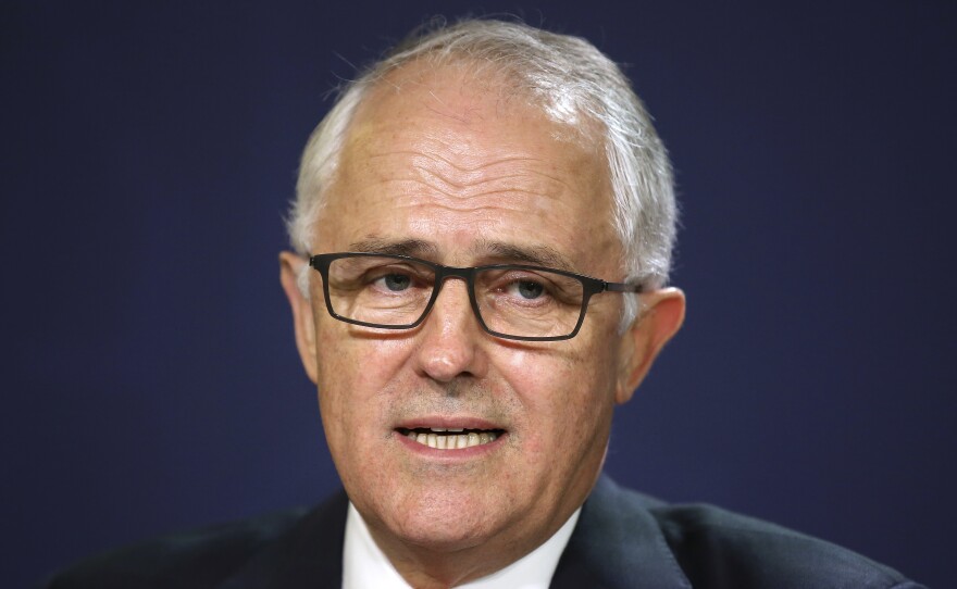 Australian Prime Minister Malcolm Turnbull speaks at the government offices in Sydney on July 10. On Tuesday, Turnbull called for an investigation into allegations that teenagers were abused at a juvenile detention center in the northern part of the country.
