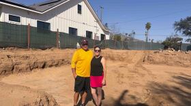 Jason and Colleen Warnesky are among the dozens of families in Altadena, Calif., who have opted to rebuild with manufactured homes, following the 2025 Eaton Fire. The couple told NPR they were partially movtivated to go with a prefabricated home by safety concerns. "I think that we both felt early on, if there was a way to make it so that we had less to worry about if another fire happened in the future," we'd go with that," Colleen Warnesky said. 