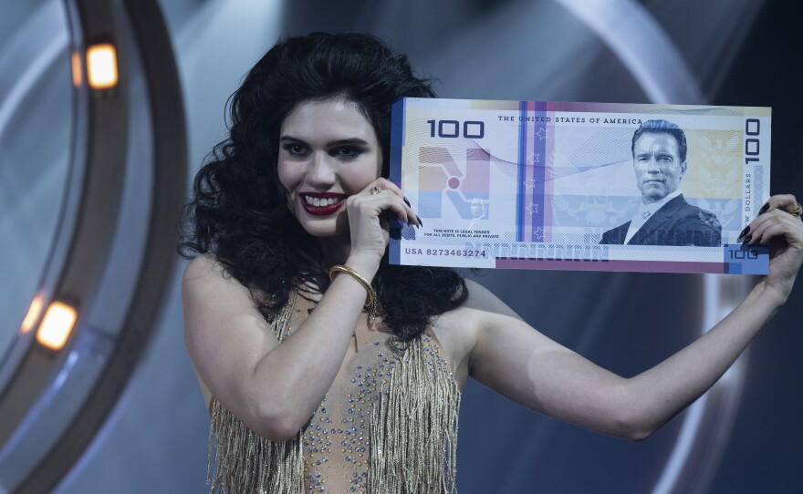 Arnold Schwarzenegger makes an appearance in Edgar Wright's new adaptation of Stephen King's "The Running Man." (2025)