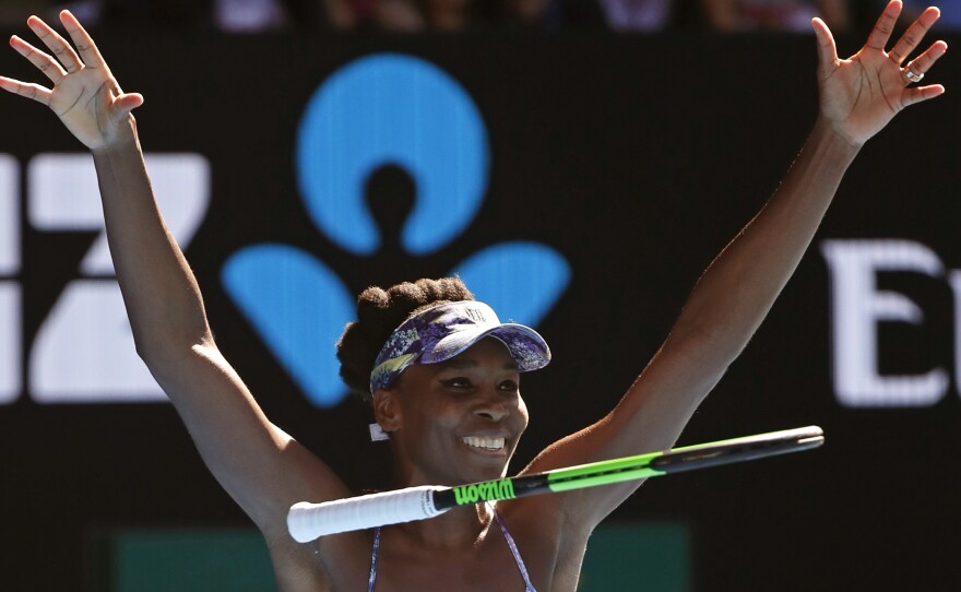 Venus Williams, 36, will face off against her sister Serena, 35, in Saturday's Australian Open final. Williams beat fellow American Coco Vandeweghe Thursday to reach the finals.