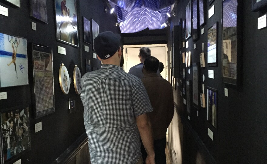 "It is a very real museum with very real artifacts in a very long hallway that would have just been wasted space," the museum web site explains.