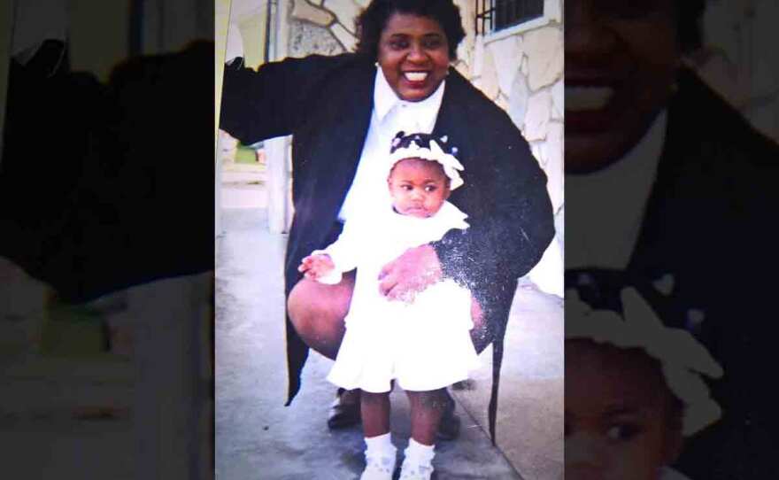 Janise Waites poses with her grandmother Carol Waites in this undated photo.