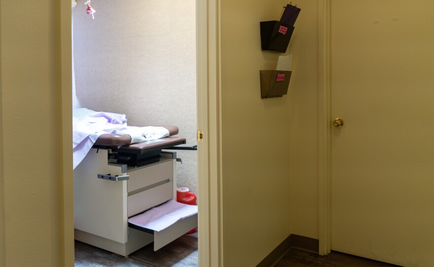 A patient room inside Southwestern Women's Options in Albuquerque, N.M.