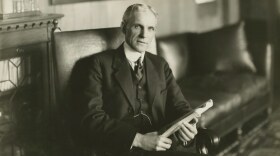 Henry Ford in his office at the Highland Park Plant, 1913.