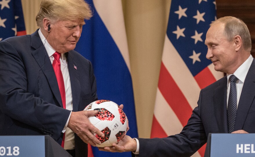 President Trump now says he worries Russian President Vladimir Putin is interfering with U.S. democracy — in order to help Democrats this fall.