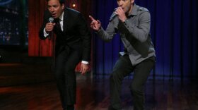 Jimmy Fallon and Justin Timberlake doing a second version of the history of rap. 