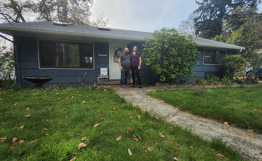 The couple wants to sell the current house and move two hours north, up near the border with Canada. The plan is to work remotely and be able to afford a bigger house that is not near an airport and that has space for home offices.