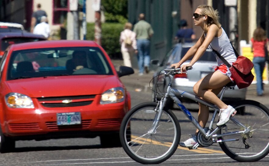 About 90 percent of the country commutes to work by car. Transportation Secretary Ray LaHood hopes that will change — he wants to make biking as important as driving.