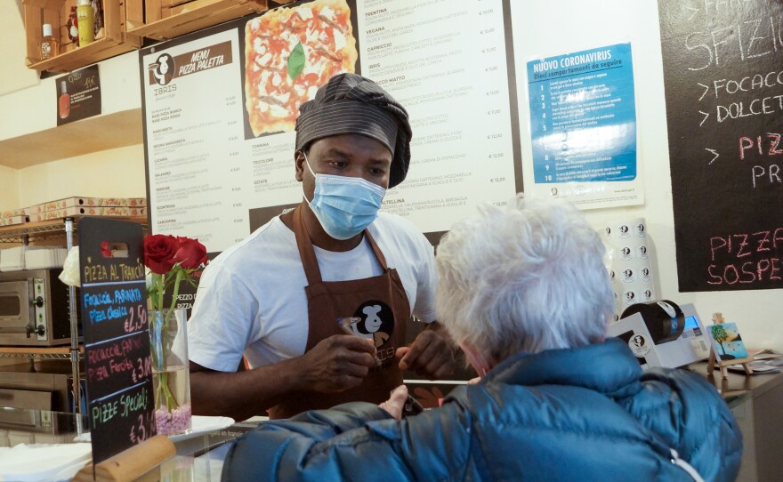 Ibrahim's positive personality and fluent Italian (with what locals describe as a "perfect" Trentino accent) has endeared him to customers.