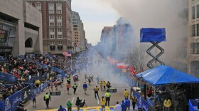 Two explosions went off near the finish line of the 117th Boston Marathon on April 15, 2013. At least dozens of people have been seriously injured, the Boston Globe reported on its Twitter feed. 