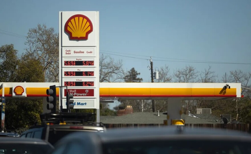 A Shell gas station in Sacramento on March 10, 2022.