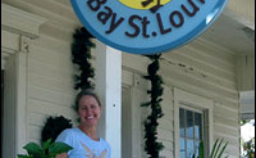 Alicein Chambers owns the Mockingbird Café on Second Street in the old town area of Bay St. Louis, Miss. She and her husband returned to the area and opened the coffee shop about a year after Hurricane Katrina hit. Chambers says it may be too late for a buyout because so many people have been reinvesting and rebuilding along the Gulf Coast.