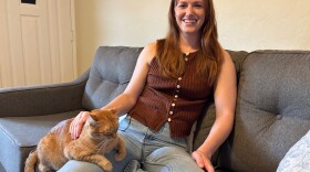 Katharine Unetic relaxes in her North Park apartment.  Oct 29, 2025