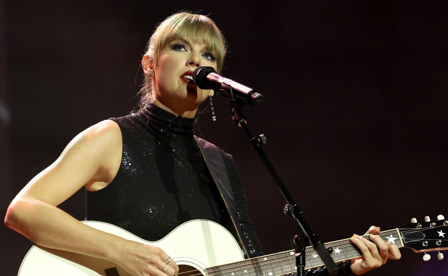 Taylor Swift performs onstage at Ryman Auditorium in Nashville on Sept. 20, 2022.