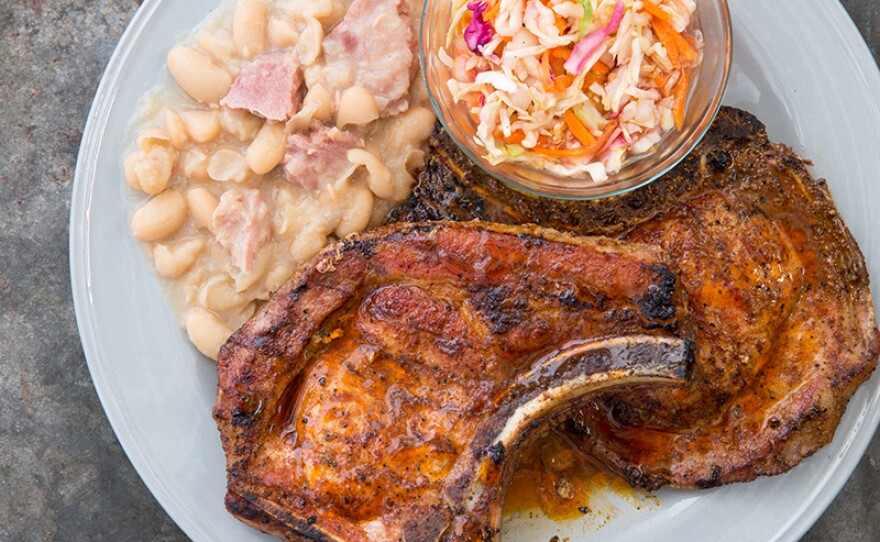 Test cook Ashley Moore brings Julia Collin Davison into the kitchen to make Monroe County–Style Pork Chops.