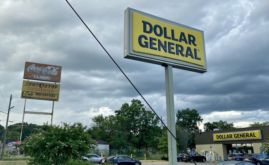 Dollar stores continue to expand in the South, with a Dollar General in Birmingham, Alabama located two blocks from a Family Dollar.