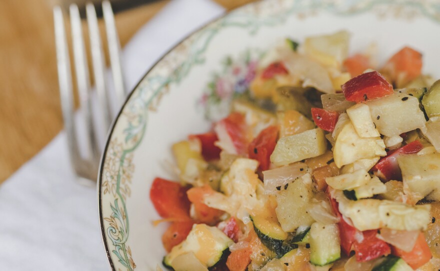 In his new cookbook, John Carter Cash shares his mother June Carter's recipe for "stuff," which includes a medley of vegetables.