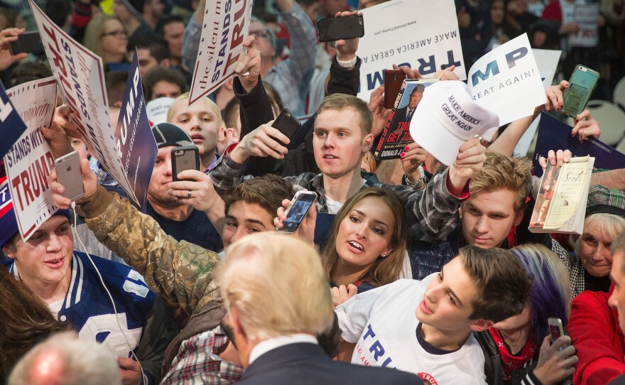 Apparent Republican nominee Donald Trump has won more raw votes from 18-29 year olds this primary season than likely Democratic nominee Hillary Clinton, even though young voters lean Democratic.