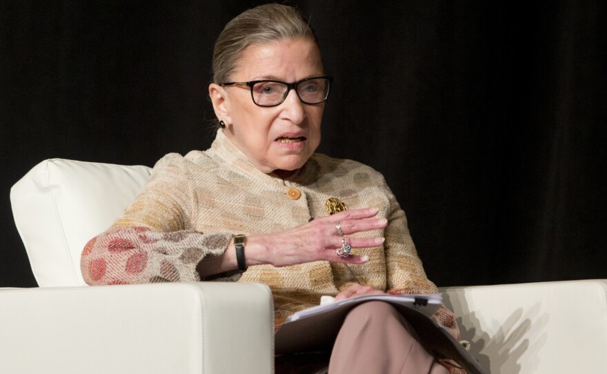 Justice Ruth Bader Ginsburg at a conference in Saratoga Springs, N.Y., in 2016.