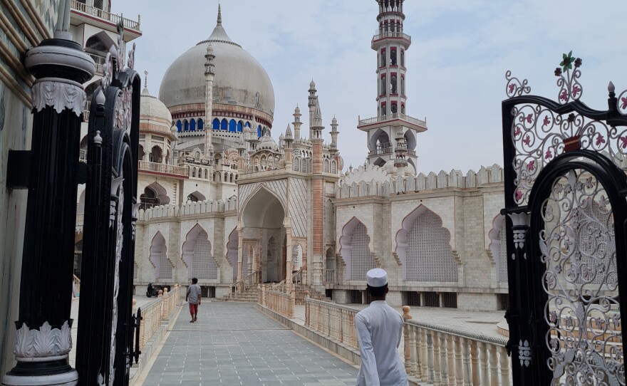 A mosque on the campus of the Darul Uloom seminary in Deoband, India.