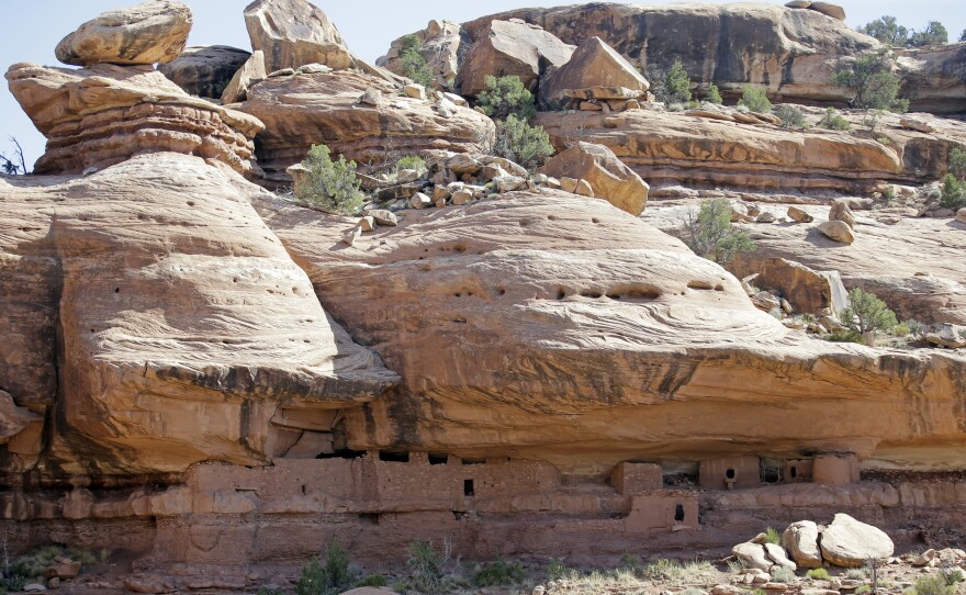 The Moon House is a stunning structure created by the Ancestral Puebloans in the 13th century. It's located on Cedar Mesa, in the McCloyd Canyon, part of the new Bears Ears monument.