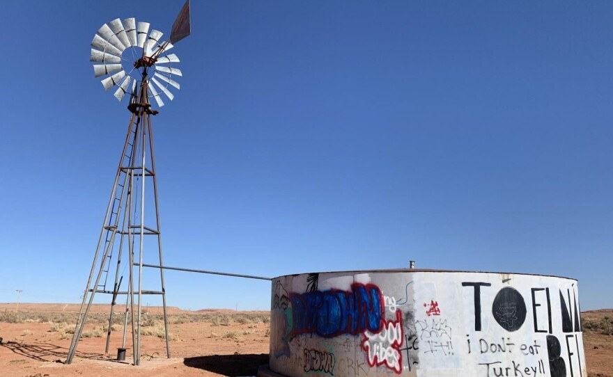 Thirty percent of people on the Navajo Nation haul their water from sources such as windmills, livestock tanks, springs, and water stations. Unregulated drinking water sources are the greatest public health risk on the Navajo Nation, according to the EPA.