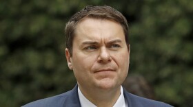 In this Dec. 3, 2019, file photo, Republican congressional candidate Carl DeMaio looks on in front of federal court in San Diego.