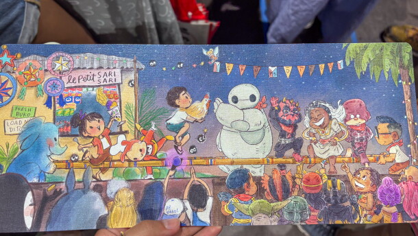 Patrick Ballesteros and Genevieve Santos collaborated to create "Close-Open, Close-Open" which is a limited edition Comic-Con print. Photo taken July 23, 2026.
