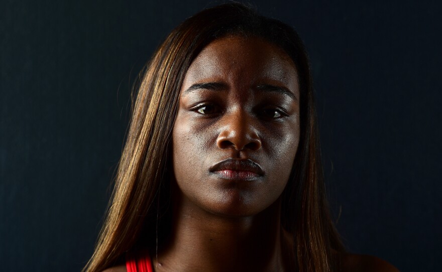 Boxer Claressa Shields, shown here in November 2015, wants to follow in Muhammad Ali's footsteps.