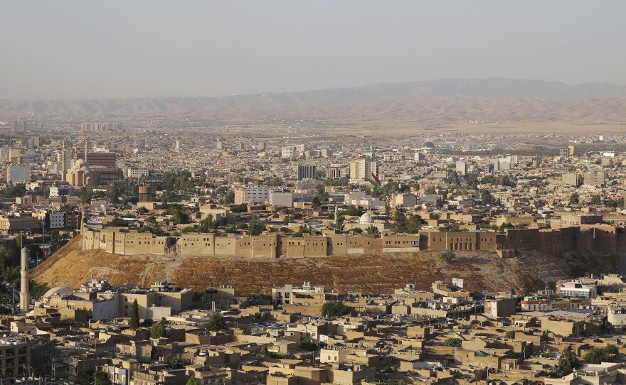 A view of the ancient Citadel in center of Erbil, in northern Iraq. Built 6,000 years ago, the Citadel may be the oldest continuously inhabited settlement in the world. It's currently undergoing a renovation that's expect to take 25 years.