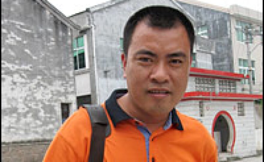 Lin Shengchun, who owns a fleet of buses, says he no longer sees any political component to his work as Xiacheng's Communist Party secretary. Now he says his main task is leading villagers to prosperity.