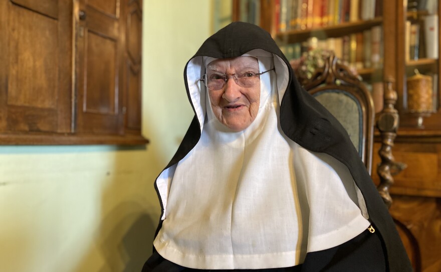 Sister Bernadette poses for a portrait on Oct. 11.