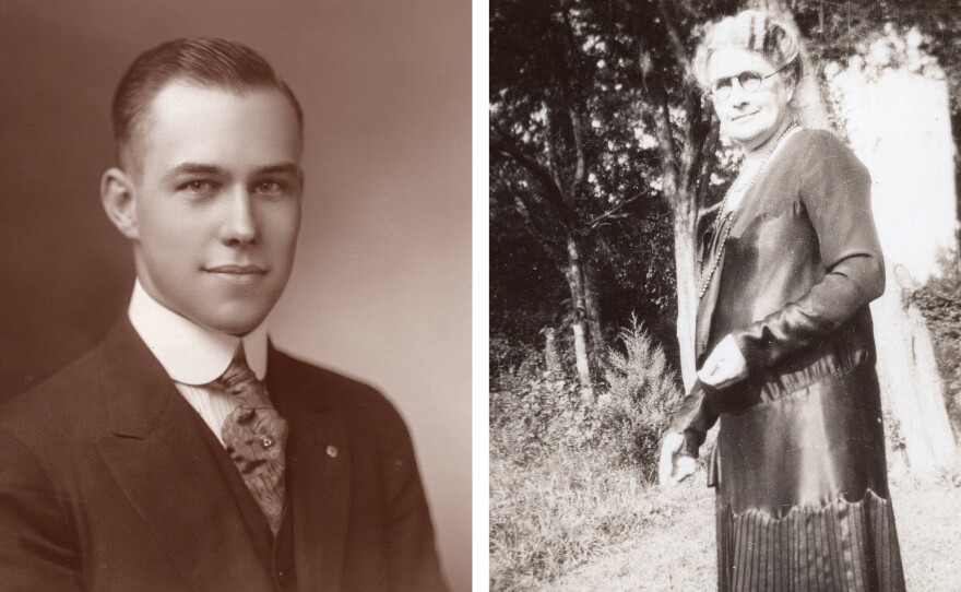 Tennessee freshman delegate Harry Burn and his mother Febb, who urged him to vote for the 19th amendment in a letter.