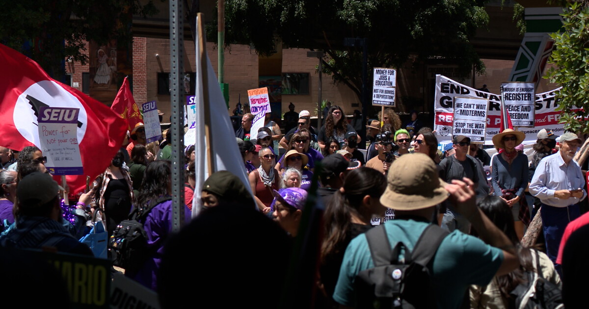 San Diegans rally for worker, immigrant rights on May Day
