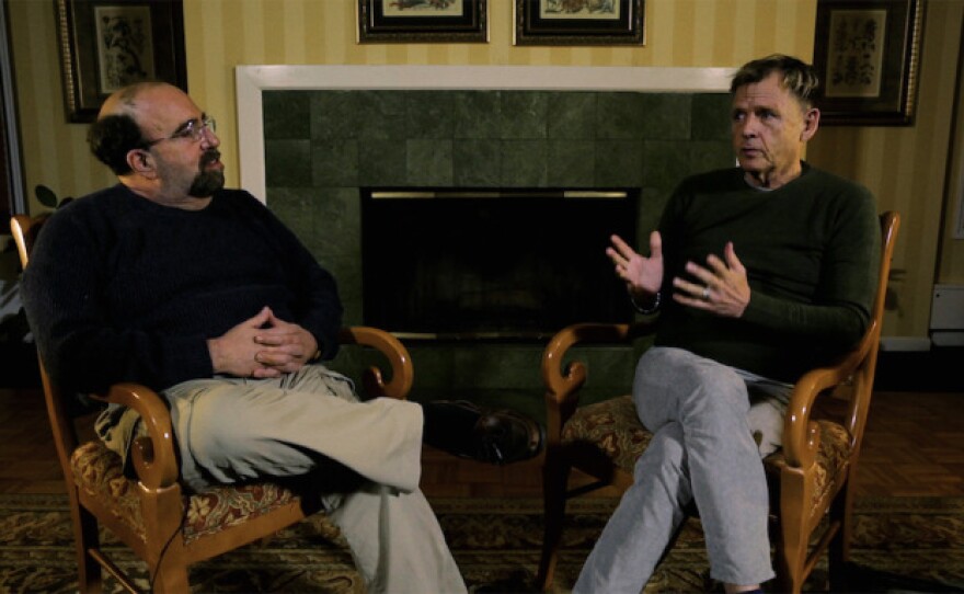 "A Nightmare on Elm Street 2" writer David Chaskin and the films star Mark Patton face each other in the documentary "Scream Queen! My Nightmare on Elm Street."
