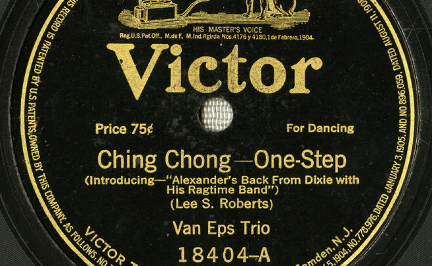 An album cover for Lee S. Roberts and J. Will Callahan's 1917 song "Ching Chong."