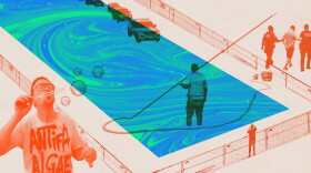 The reflecting pool resurfacing has had many dramatic twists and turns, from algae to arrests to a second draining.