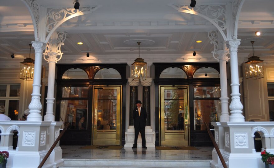 St. Ermines Hotel entrance. The Special Operations Executive unit carried out covert operations during WWII, from their headquarters – an entire floor of St. Ermin’s Hotel, while MI6 were stationed two floors above.