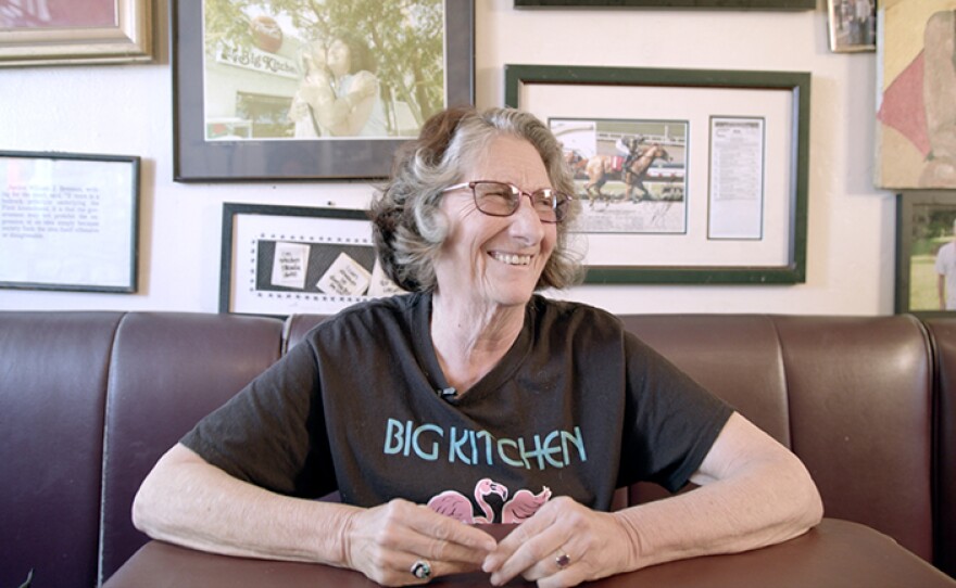 “Tres Bien” tells the story of the life and times of San Diego icon, Judy, “The Beauty,” Forman (pictured) and her landmark restaurant, The Big Kitchen.