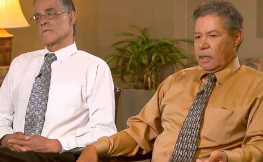 Onil (left) and Pedro Castro in an exclusive interview broadcast Monday morning on CNN.