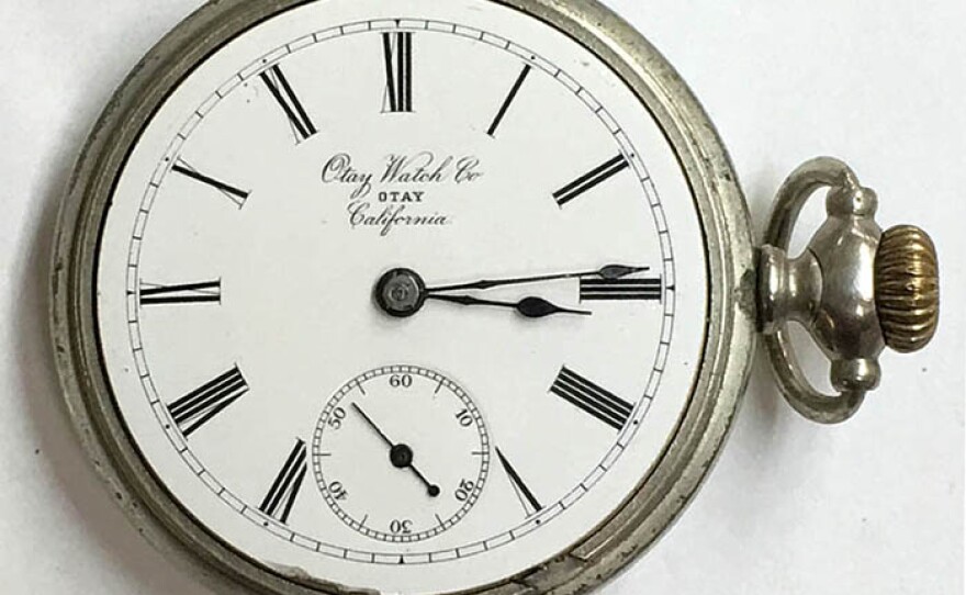 If you have one of these, lucky you! The Otay Watch Company made more or less precision pocket time pieces at a factory in Otay Mesa 100 years ago. We go back for a look on KEN KRAMER'S ABOUT SAN DIEGO!