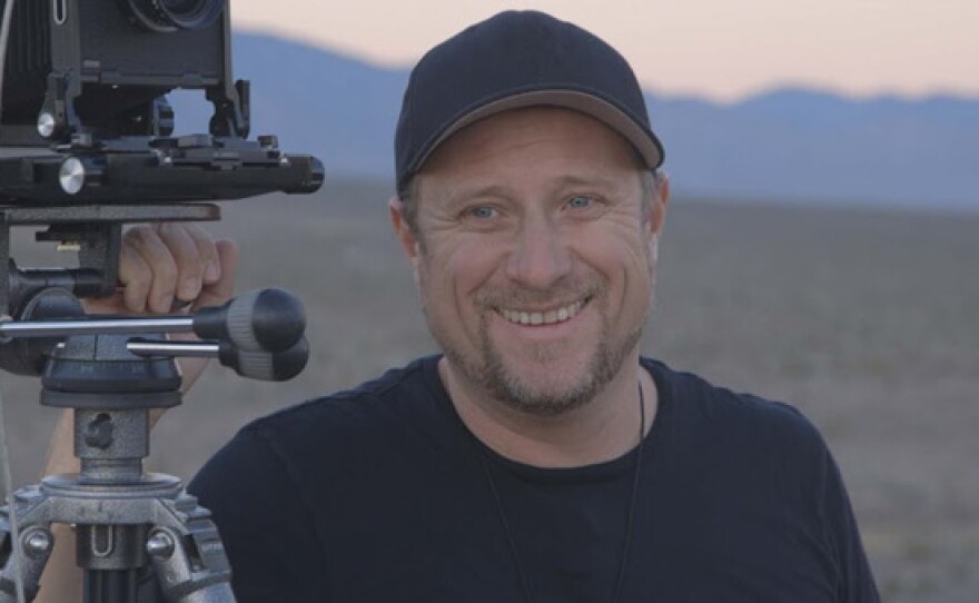 Trevor Paglen at Creech Air Force Base in Indian Springs, Nevada.