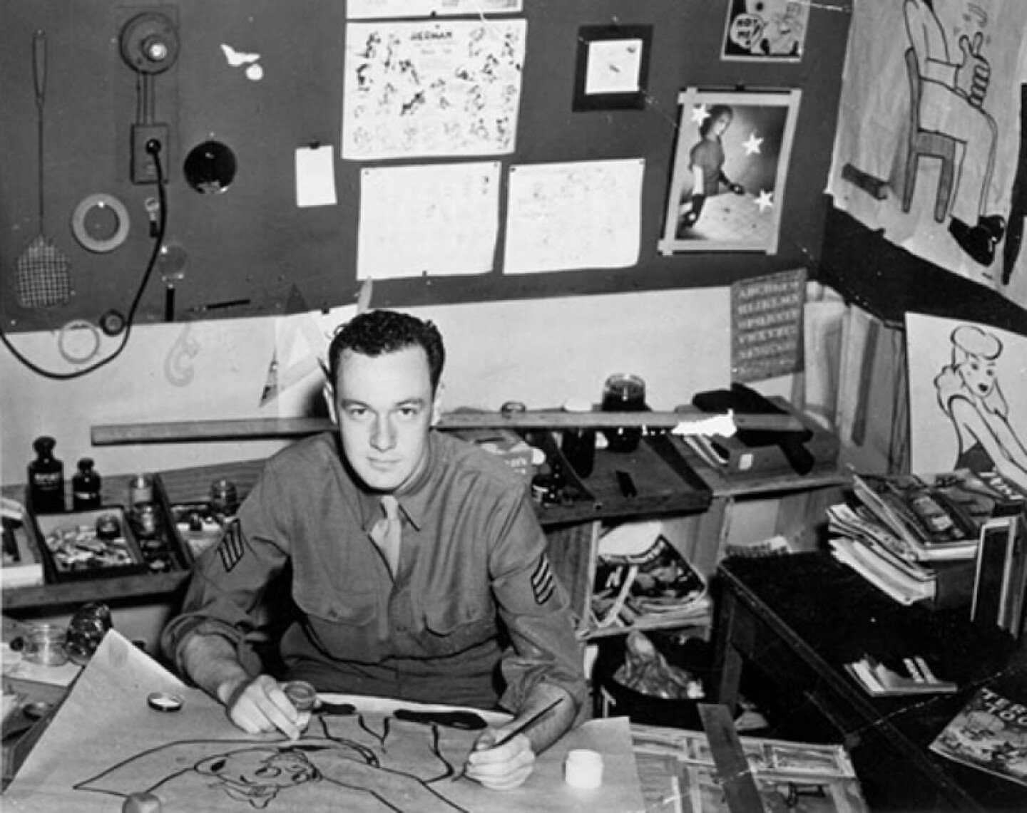 Stan Lee at the beginning of his career. (undated photo)