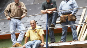 Pictured (l-r): Landscape contractor Roger Cook, plumbing and heating expert Richard Trethewey, host Kevin O'Connor and general contractor Tom Silva. In the eighth season of "Ask This Old House," the experts are once again traveling the country to help puzzled homeowners in Baltimore, Detroit, Tampa, Houston and other cities tackle all sorts of common household problems.