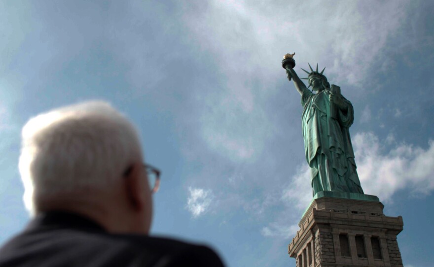 David Rubenstein and the The Statue of Liberty