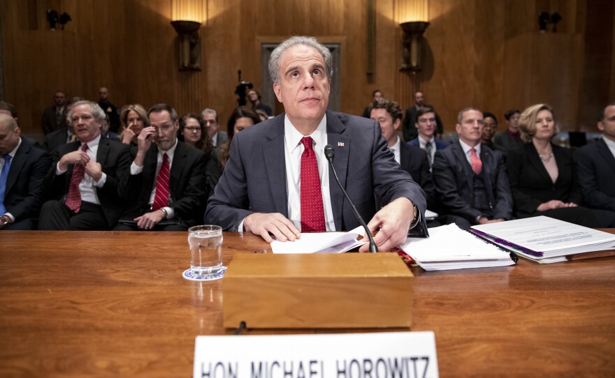 Justice Department Inspector General Michael Horowitz, pictured in December 2019, says the role of federal watchdogs has never been more important.